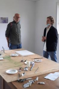 Claude Briand-Picard et Valentin Guichaux, artiste en résidence été 2021