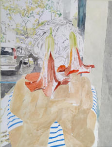 Camille Girard et Paul Brunet Bignone, 2019Gouache, acrylique et encre de chine sur papier, 65x50cm