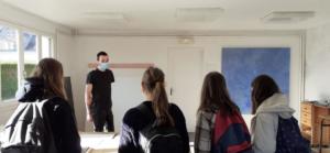 Ateliers de pratiques artistiques avec le collège Immaculée Conception de Créhen et les artistes Ymane Chabi-Gara et Iwan Warnet(c) APM